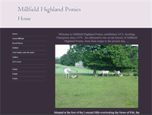 Tablet Screenshot of millfieldhighlandponies.com